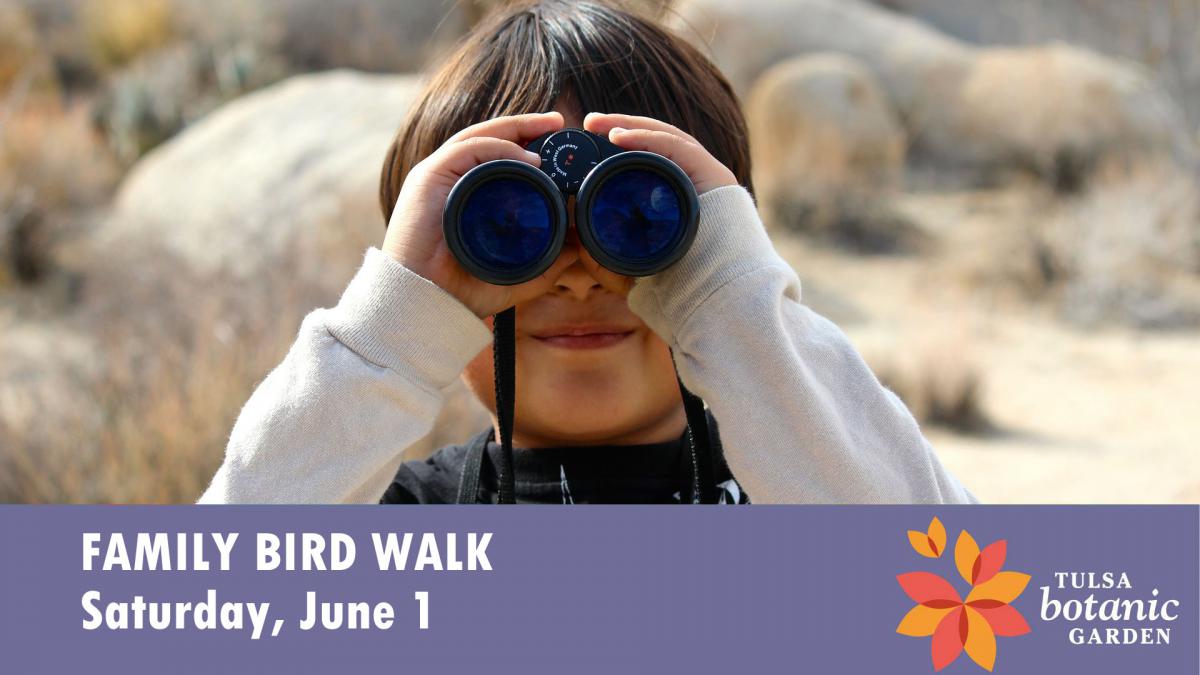 Child holding binoculars
